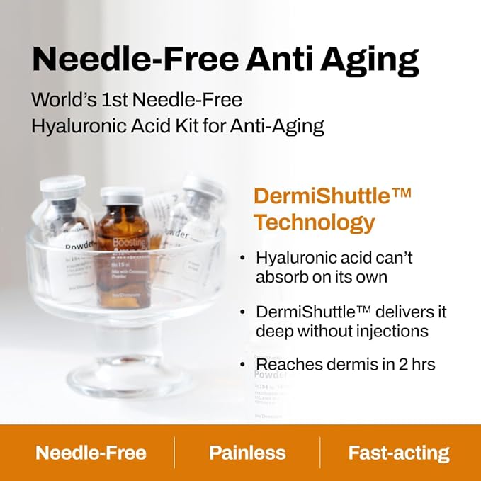 JEU'DEMEURE DermiShuttle Lifting Kit - Anti Aging Serum, Face Serum for Firming, Anti Wrinkle, Skin Elasticity, Hydrating with Collagen, Peptides, Korean Skincare (8 Weeks)