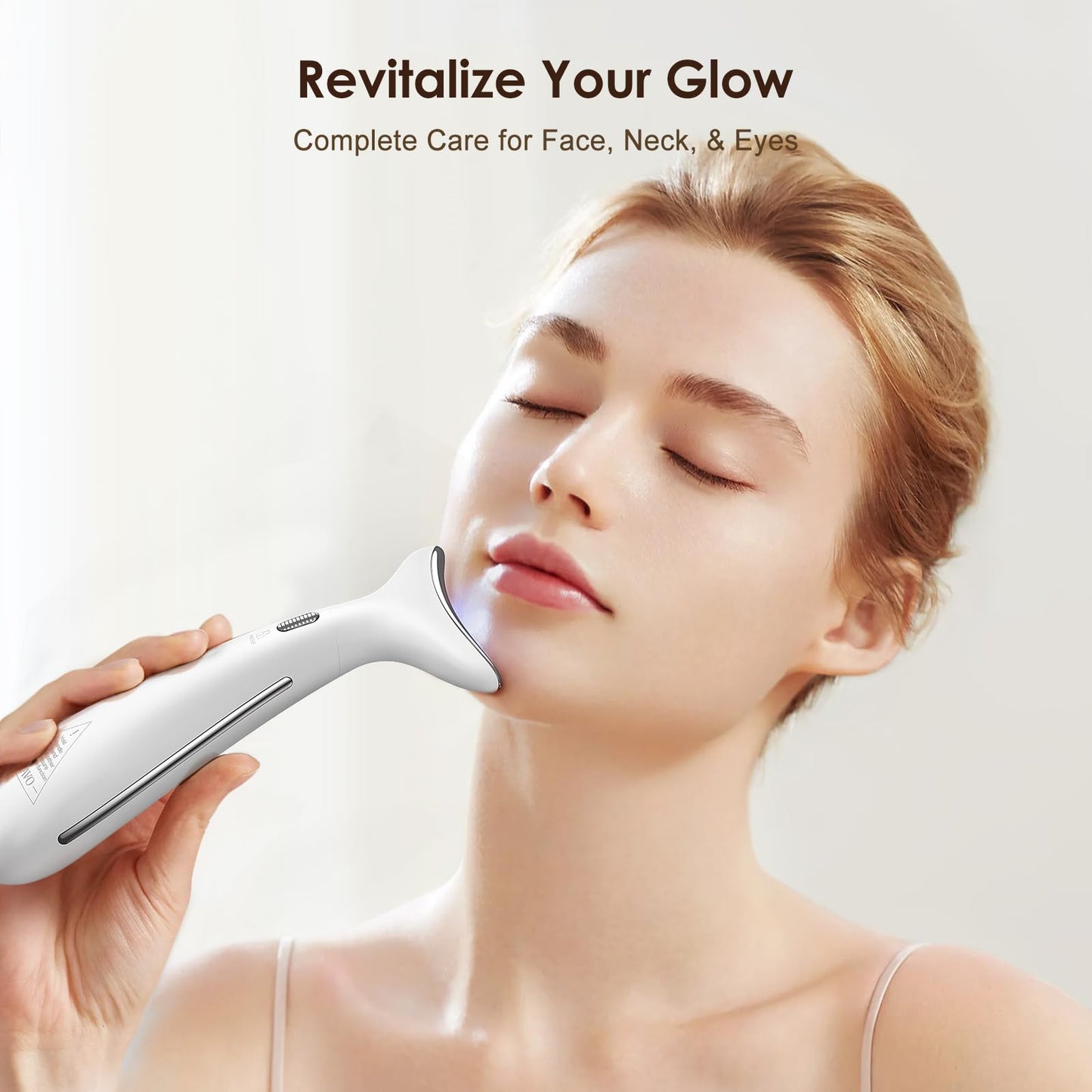 AZMAVO Multi-Functional Beauty Device - 4-in-1 Face, Neck, Eye & Body Massager | Red Light Therapy | Skin Lifting & Firming | Wrinkle & Dark Circle Reducer | Portable Face Sculpting Tool