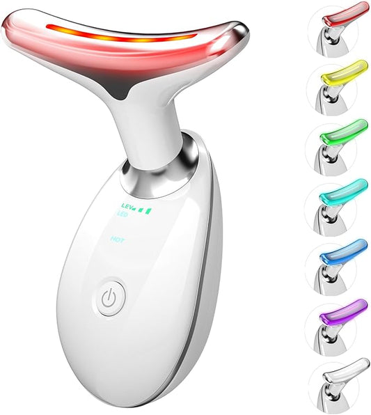 7 in 1 Face Massager Tool, Red Light Therapy for Face and Neck, Red Light Therapy Wand, Face Neck Sculpting Tool for Skin Care