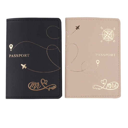 Travel Holder Set,Honeymoon Gift,Slim Passport Case Covers and Organizer Slots Couple Travel Luggage Tags,Wedding Bridal,