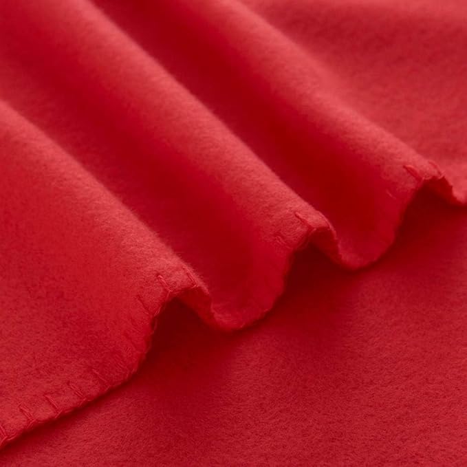 CAI TENG Fleece Throw Blankets Bulk Soft Lightweight Solid Warm Kids Blanket Cozy Christmas Fleece Blanket for Couch Bed Travel Wedding Gifts Outdoor 6 Pack Red 50 x 60 inch