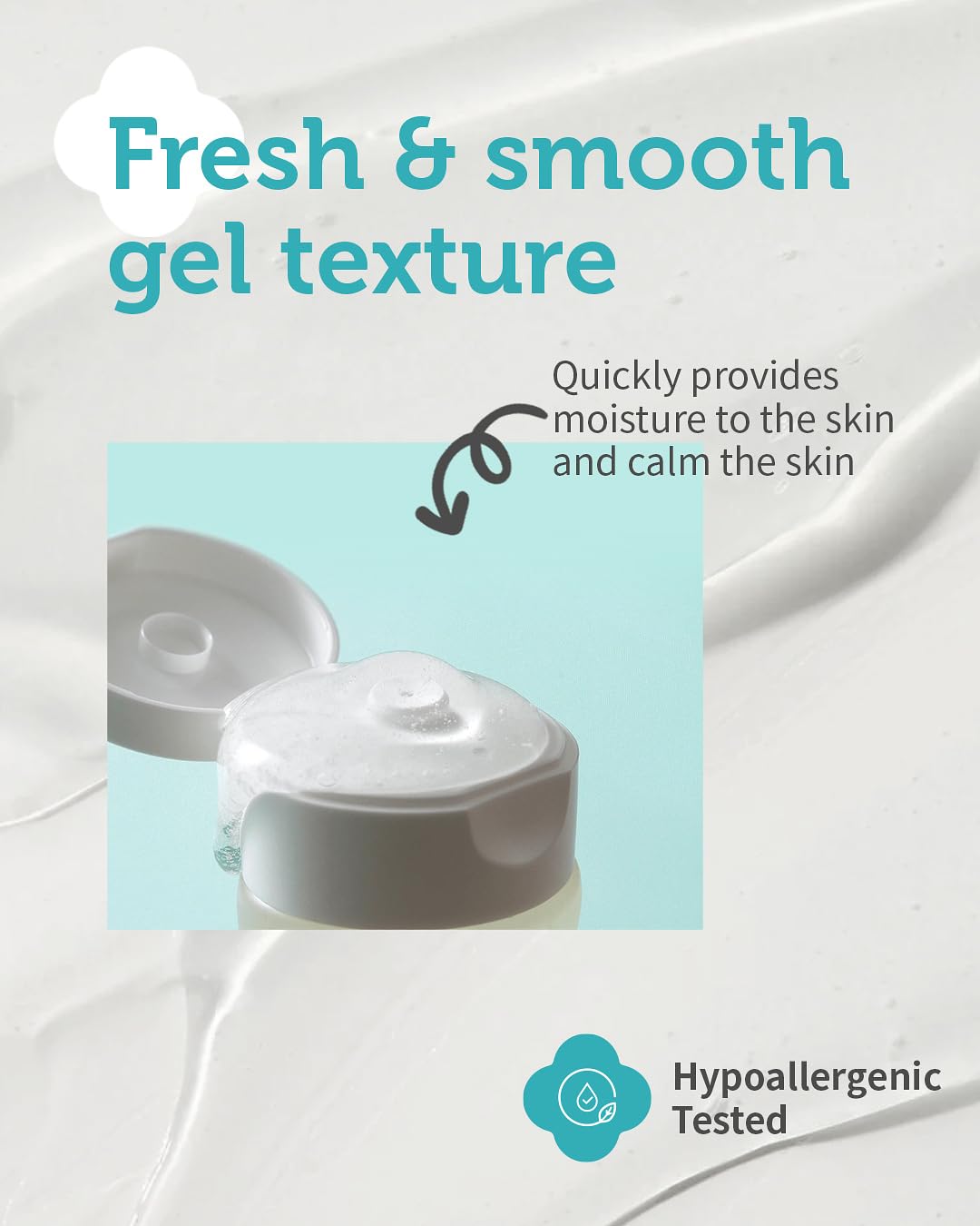 GOONGBE Kids' Mild Soothing Gel - Korean Kids After Sun Care Quick Soothing for Face and Body - Redness Relief Moisturizing Gel with Cica and Hyaluronic Acid - Allergen Free Scent, 5.07 fl.oz.