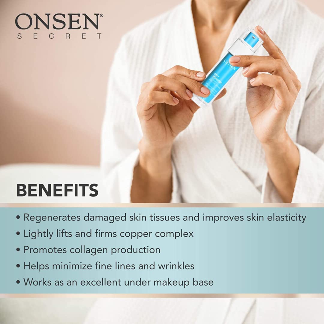 Onsen Secret - Anti Aging Face Moisturizer Cream 50 ml - Daily Skin Rejuvenation - Natural Anti-Aging Properties - Hydration & Protection - Organic Ingredients