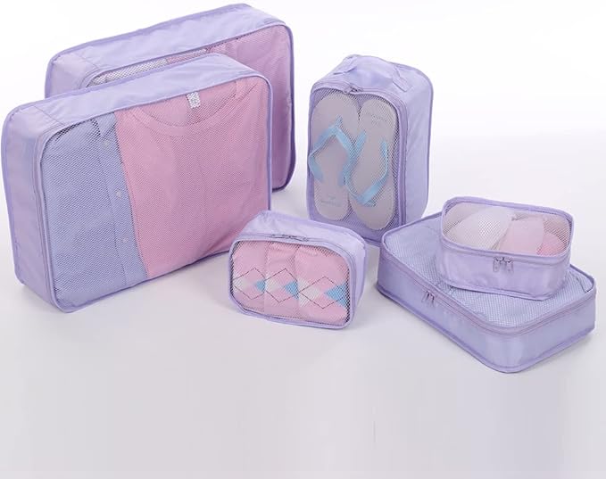 JJ POWER Travel Packing Cubes, Luggage Organizers with Shoe Bag