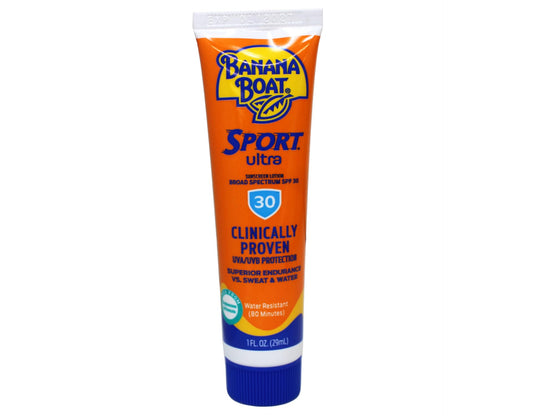 Banana Boat Sport Ultra SPF 30 Sunscreen Lotion, Travel Size Sunscreen, 1oz - 24 Count