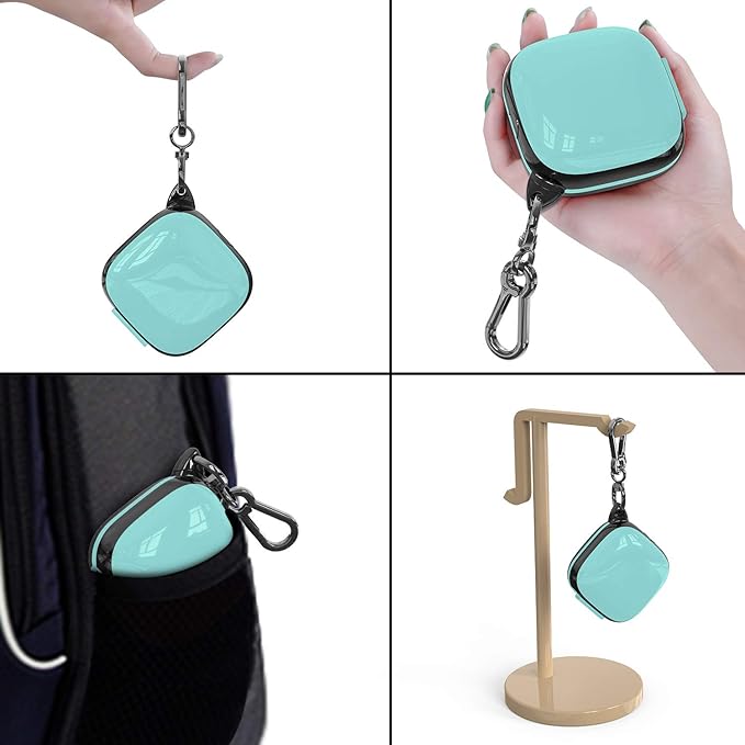 Compatible Powerbeats Pro Case Cover, Full Protective Shockproof Anti-Slip Silicone Case for Beats Powerbeats Pro 2019 (Black Edge+Light Green)