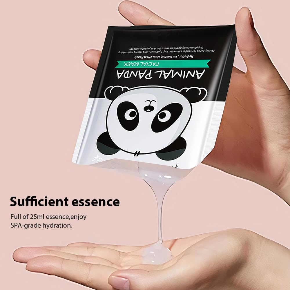 Kaely 7 Pack Kids Face Mask Spa, Animal Face Masks for Kids Teens Women Skincare, Animal Character Sheet Facial Mask for All Skin Types, Girls Night Party Skin Care Set, Birthday Christmas Gifts, 01B