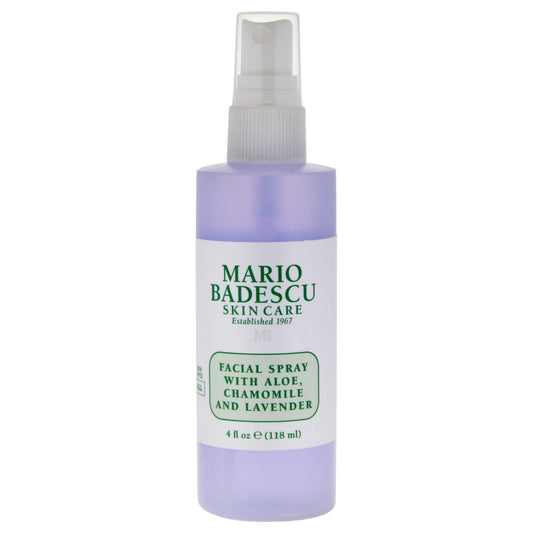 Mario Badescu Facial Spray with Aloe, Chamomile and Lavender for All Skin Types | Face Mist that Hydrates and Restores Balance & Brightness | 4 FL OZ