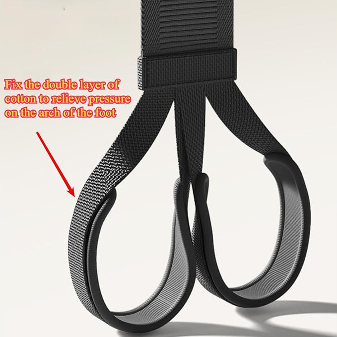 2025 New Yoga Pedal Resistance Fabric Band with Handles Anti-Broken Elastic Sit Up Pull Rope for Strength Training 120lb Full-Body Excercise Band Portable Unisex Resistance Exercise Bands