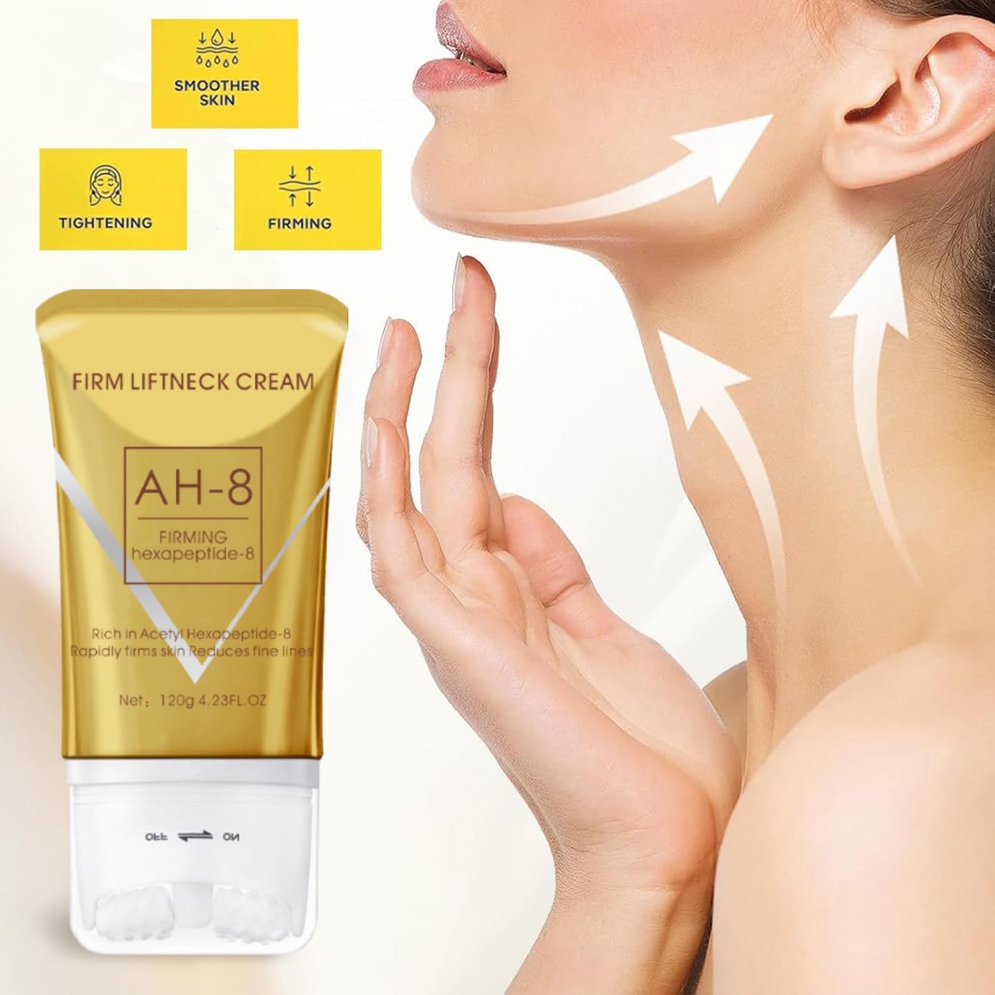 AH-8 Firming Neck Cream for Crepey Skin Body Care Comfort, Contains Hexapeptide, Moisturizing, Tightening Lotions Cosmetic Skin Care Skin Repair