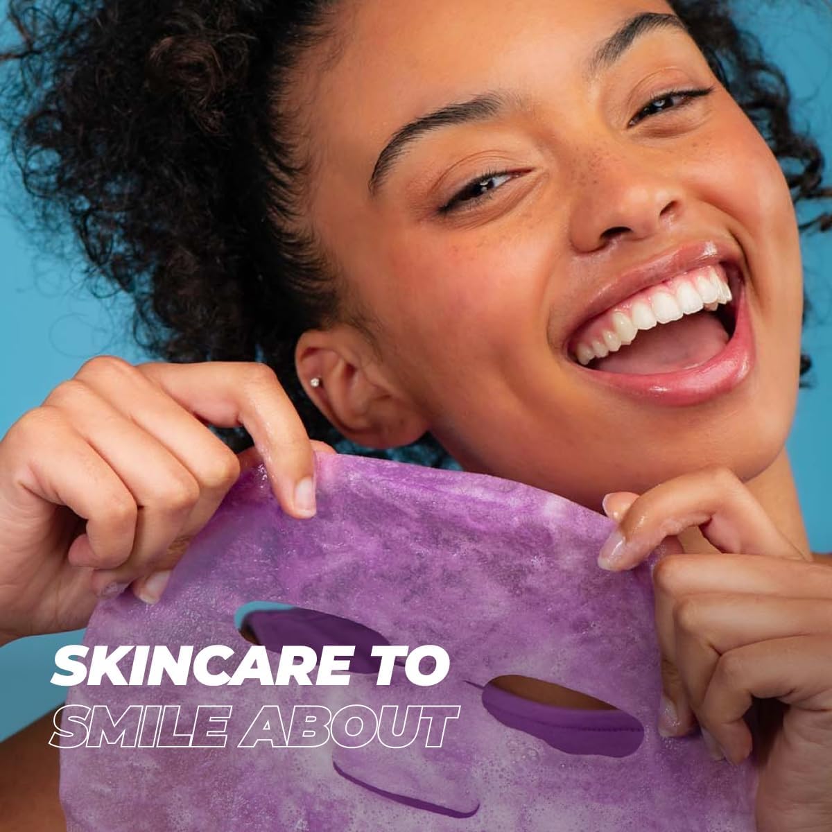 Vitamasques Blueberry Oxygenating Bubble Face Mask, Pore Cleanse and Detox, Deeply cleansing action, with bubbling fun (Pack of 3)