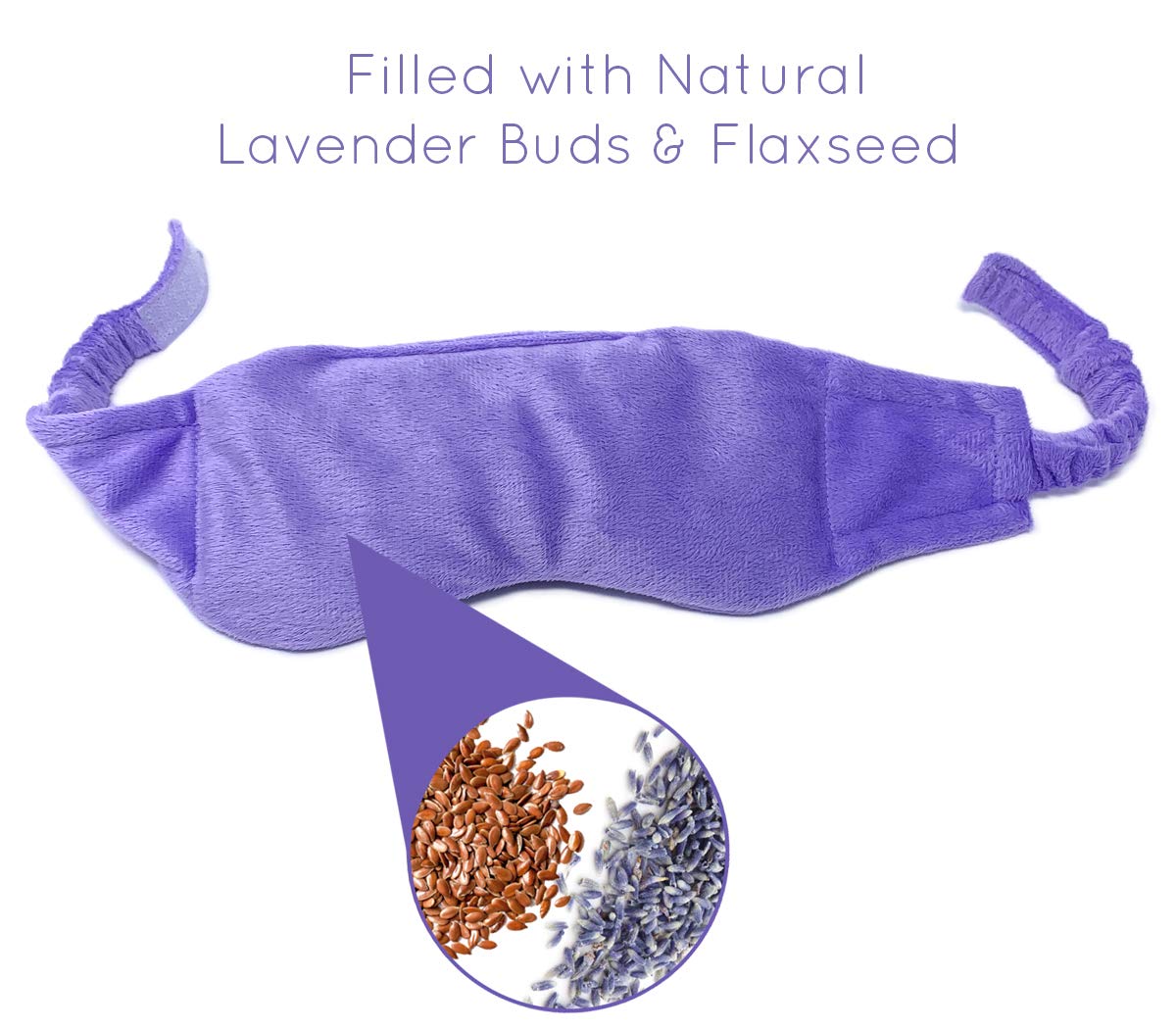 Weighted Lavender Eye Mask for Sleeping, Relaxation, Meditation & Self-Care – Aromatherapy Lavender Eye Pillow – Calming Spa Gift for Women, Men, Mom, Dad