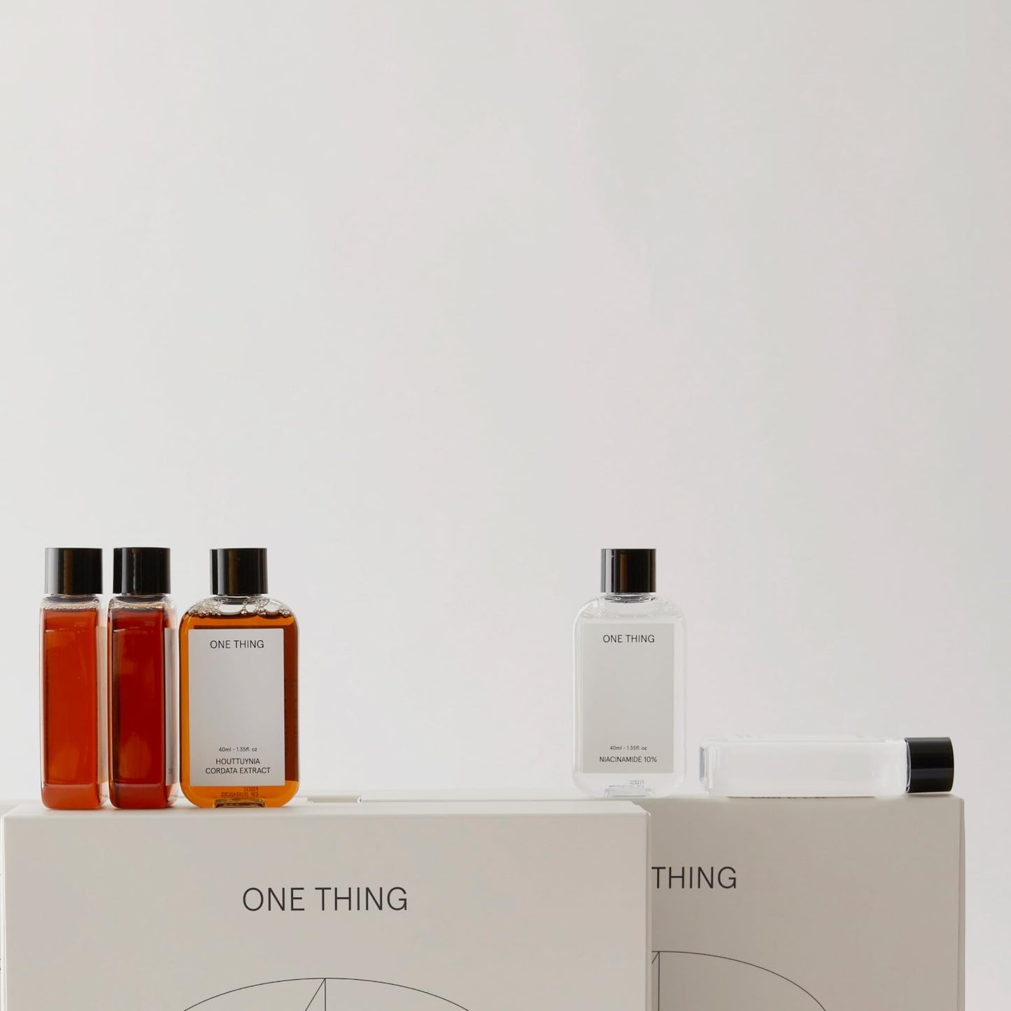 ONE THING Miniatures of Extract Toners for Face 1.35 Fl Oz | HA Hydrating Moisturizing Vegan Daily Toner for Dry Dehydrated Sensitive Skin, Improve Radiance Glow, Repair Barrier | Korean Skin