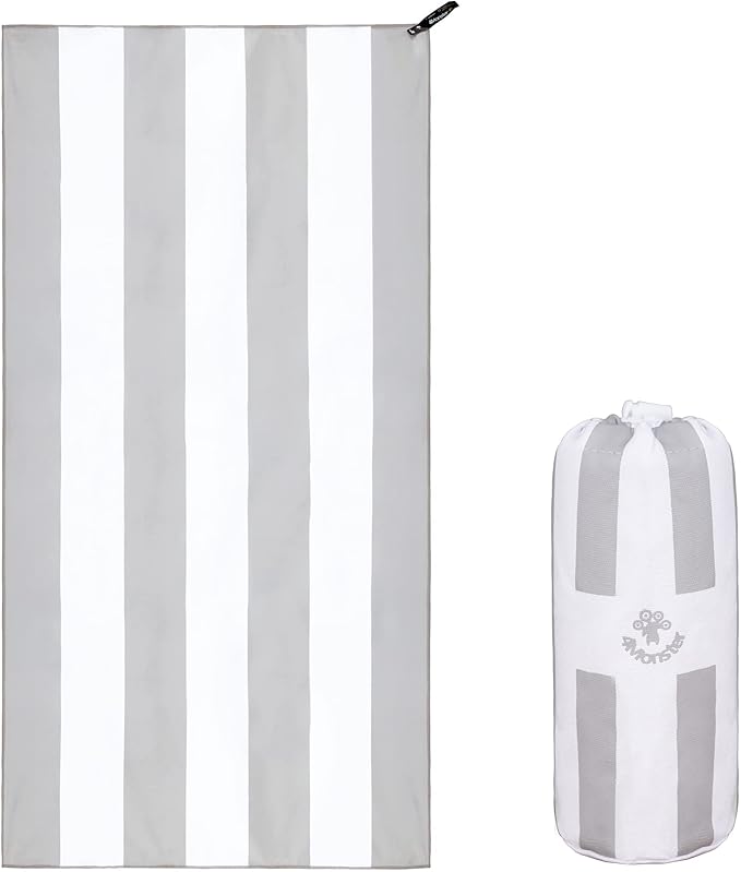 4Monster Microfiber Beach Towel Quick Dry,Super Absorbent Lightweight Travel Towel for Swimmers, Sand Free Camping Towel, Beach Towels for Pool,Swim,Water Sports,Yoga