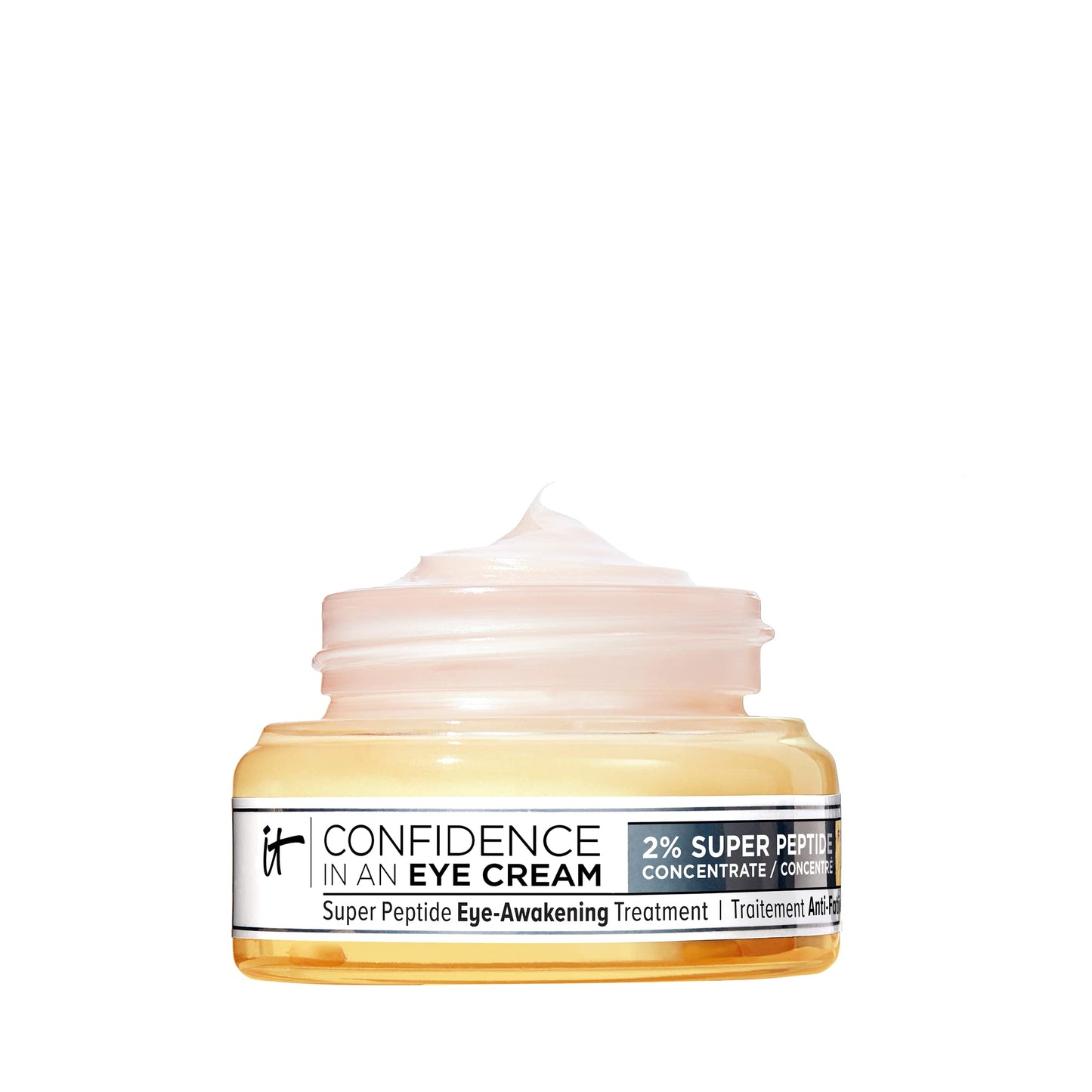 IT Cosmetics Confidence in an Eye Cream - Anti Aging Peptide Eye Cream for Dark Circles & Wrinkles, Lightweight 48HR Hydration, 2% Super Peptide Concentrate, Smooth & Brighten Undereye - 0.5 fl oz