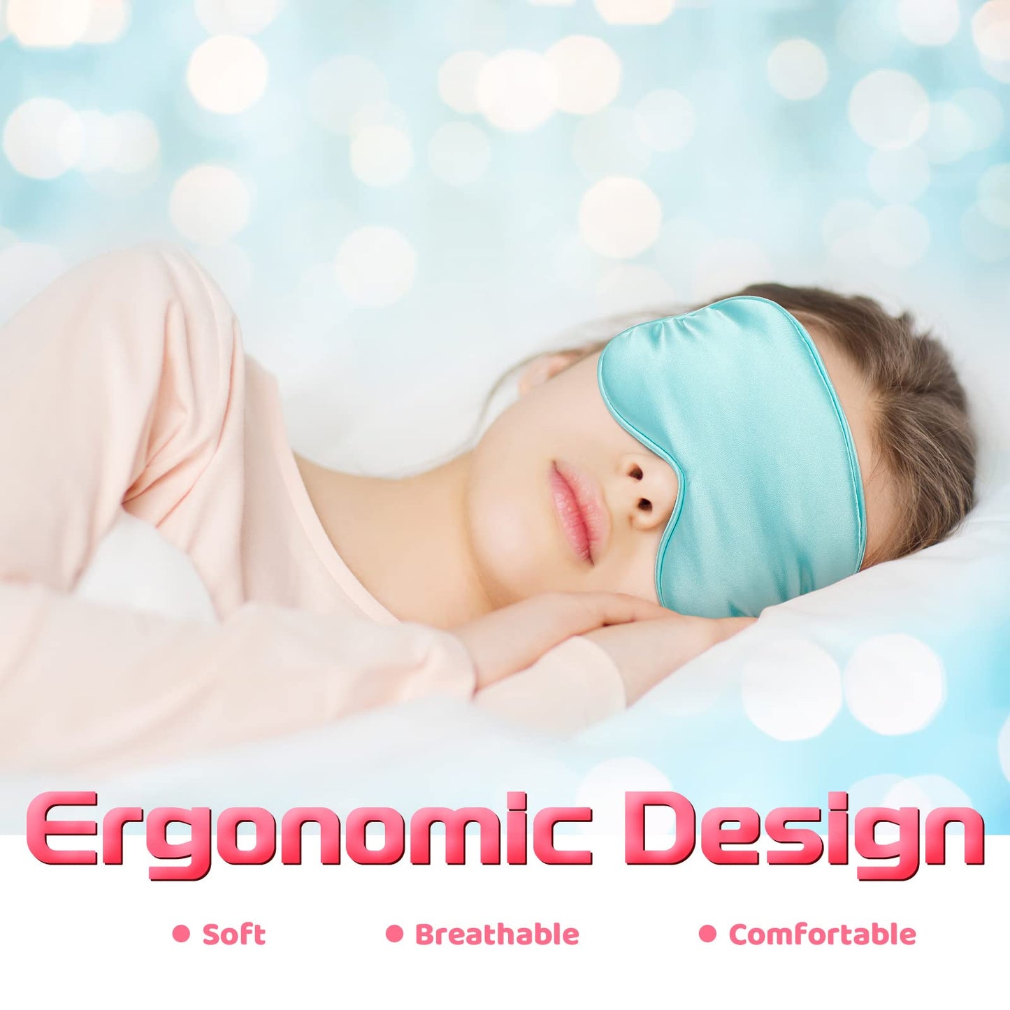 24 Pack Silk Eye Mask for Kids Smooth Soft Multicolor Blindfold with Adjustable Strap Lightweight Eye Cover Children Sleeping Mask Kids Sleep Shade Cover for Travel(Fresh Colors)