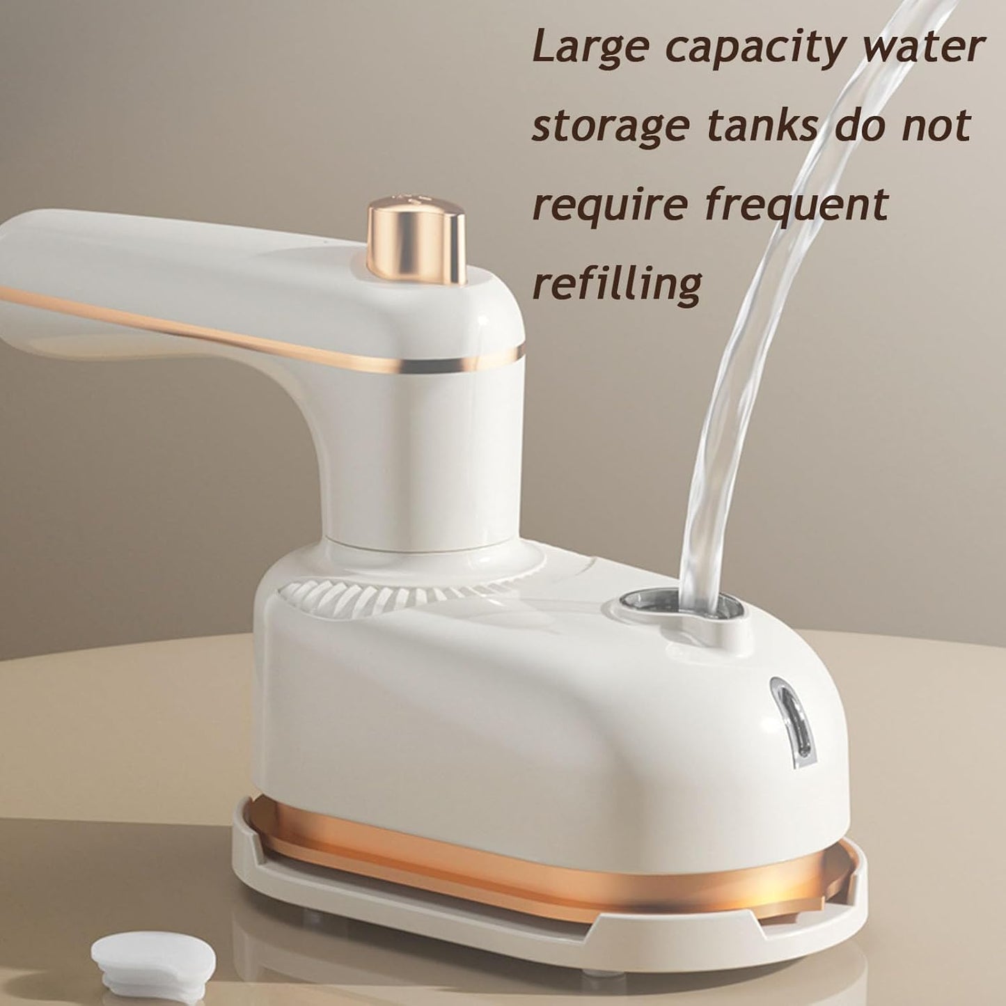 2-in-1 Handheld Steam Iron with Anti-Scald Base – Compact Portable Steamer for Clothes, 1000W Fast Heating in Just 5 Seconds – Ideal Mini Travel Iron for Home & Dorm(Milky white)