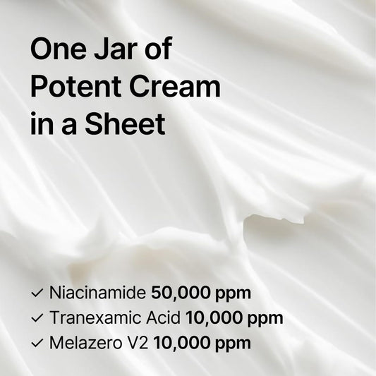 celimax Pore+Dark Spot Brightening Cream Mask 4EA | Non-Sticky Sheet for Enlarged Pores with Niacinamide, Tranexamic Acid, Non-Irritating, Hydrating, Hyperpigmentation, Korean Facial Mask