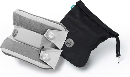 trtl Pillow Plus - Airplane Neck Pillow for Traveling - Height-Adjustable, Breathable Travel Pillow for Head and Neck Support While on Planes, Cars, and Trains - Machine Washable