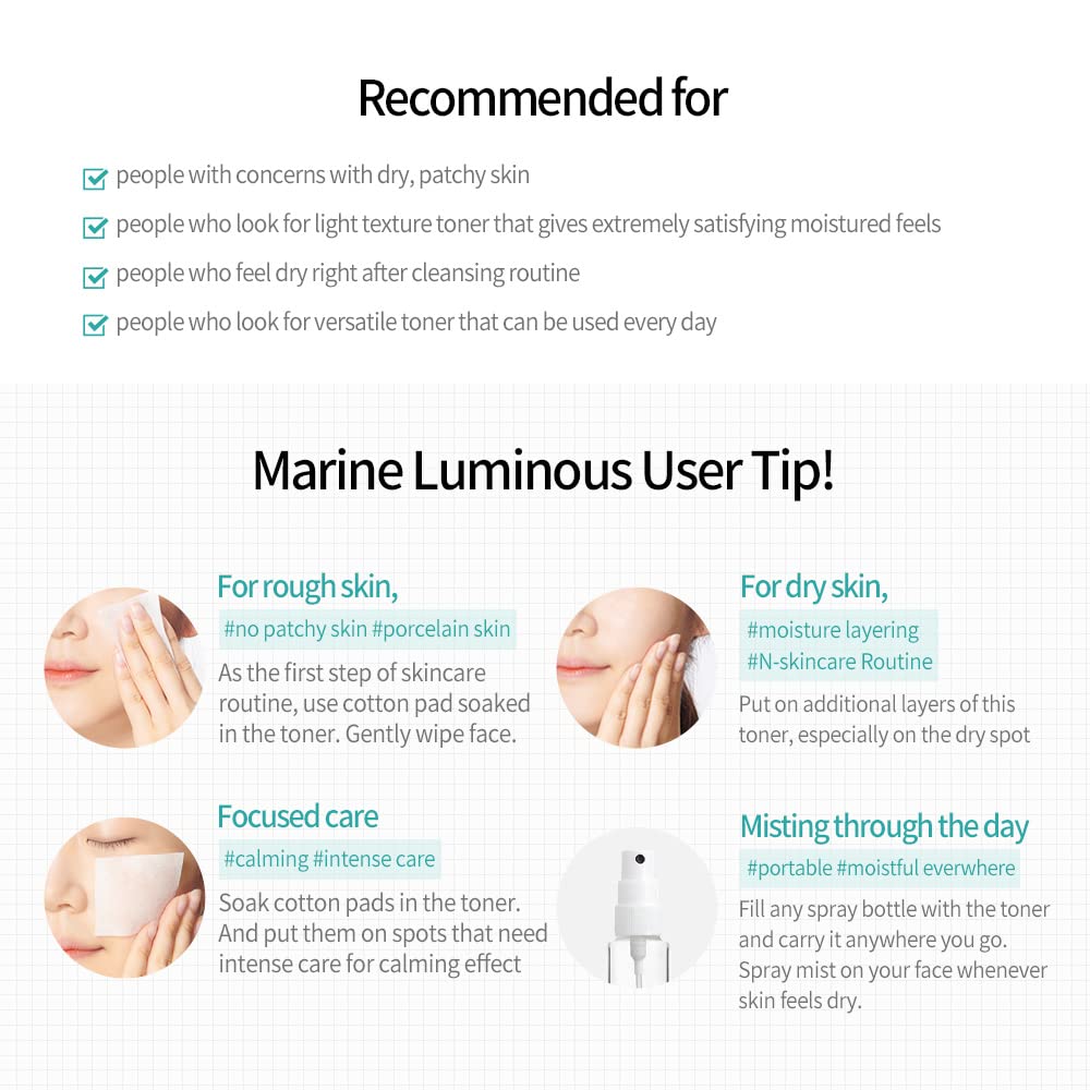 JMsolution Marine Luminous Pearl Moisture Toner X-Large 20.28 fl oz - Korean Skincare for Hydration & Radiance