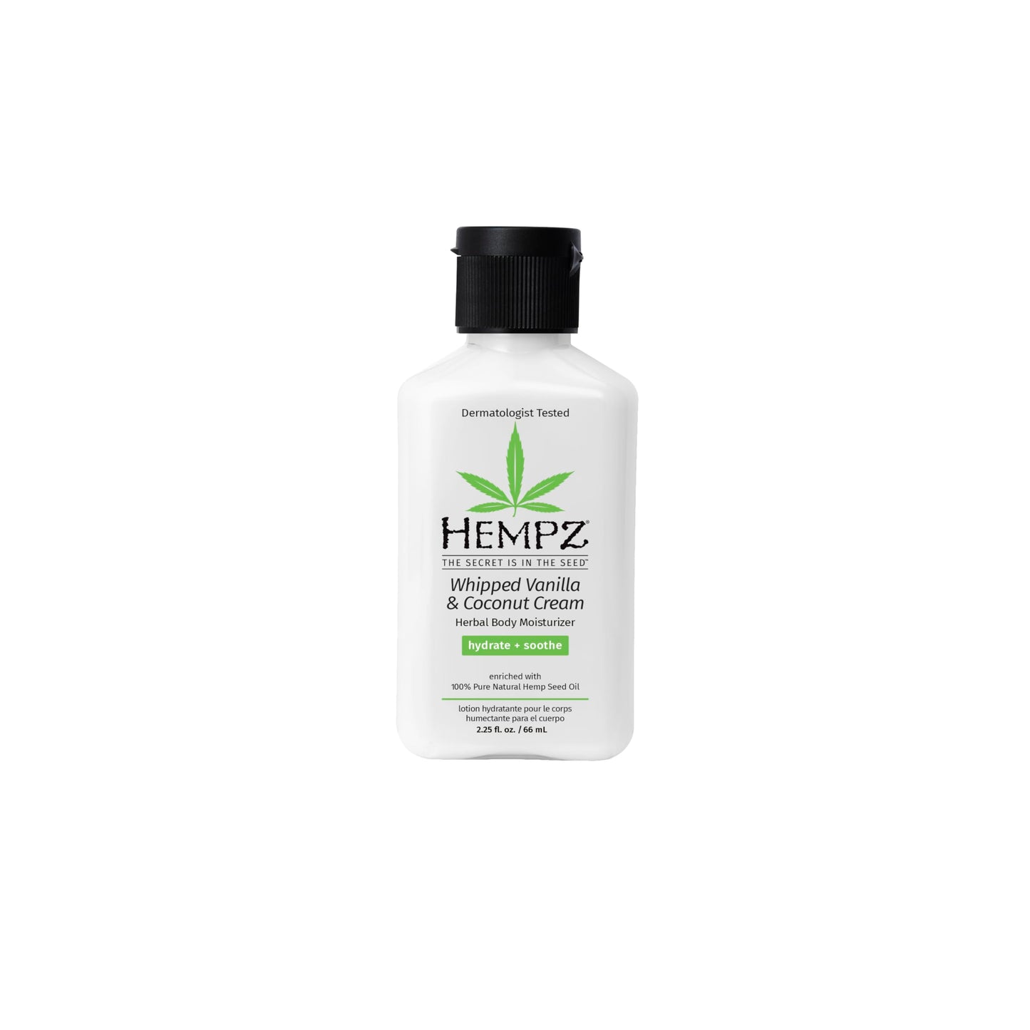 Hempz Mini Whipped Vanilla & Coconut Cream Body & Hand Lotion 2.25 oz.