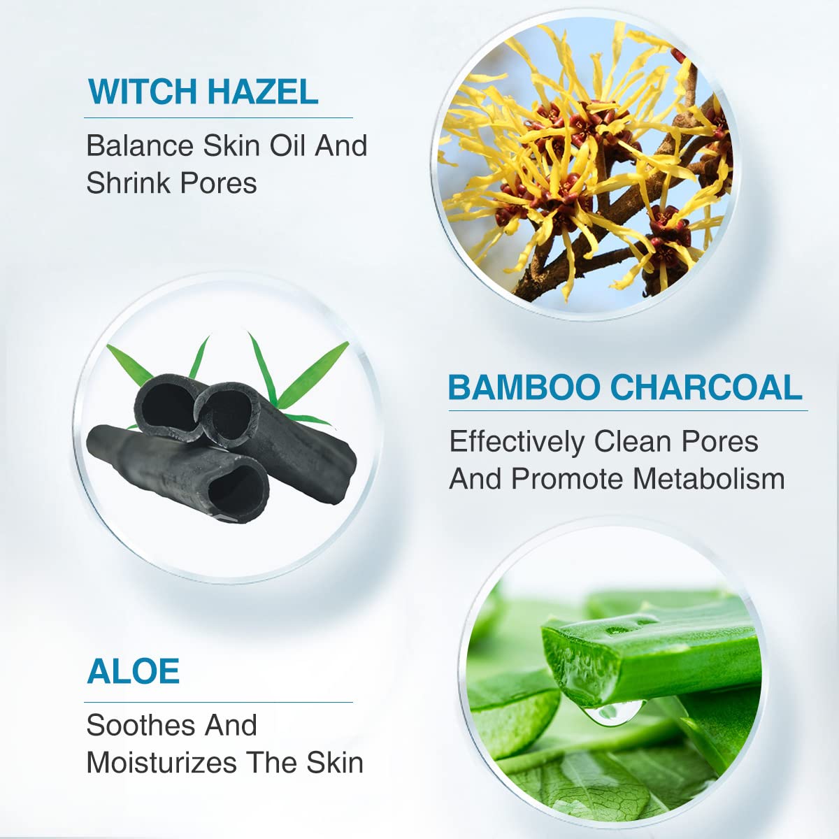 Blackhead Remover Mask Bamboo Charcoal Peel Off Mask Skin Care Face Mask 3-in-1 Kit Pimple & Deep Cleansing Black Facial Mask Shrink Pore With Blackhead Remover Extractor Tools