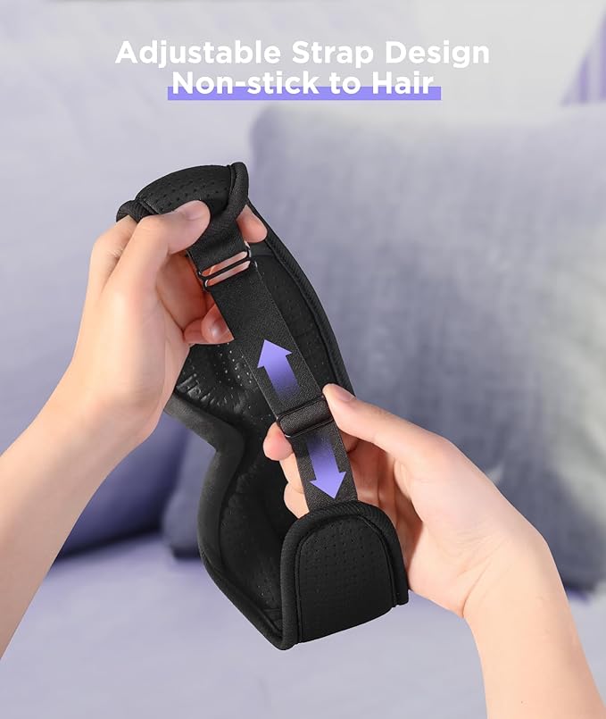 LC-dolida Sleep Mask Bluetooth Headphones Weighted Sleeping Mask 3D Eye Mask Pressure Relief Night Sleep Eye Mask Music Sleeping Headphones for Side Sleepers Meditation Gifts for Men Women