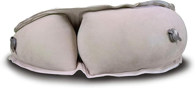 Air Meditator Inflatable Meditation Cushion and Travel Pillow – Meditate on Air in Total Comfort with Adjustable Three-Chamber Design for Enhanced Posture and Portability, Black