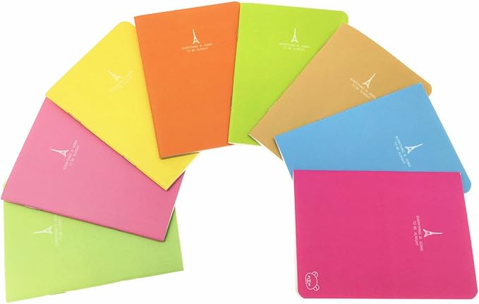ALIMITOPIA 24pcs Mini Notebook Portable Pocket Notebook Journal Steno Memo MiniDaily NotePad,3.5X5 inches,24 sheets,College Ruled Pages(Candy Colors)