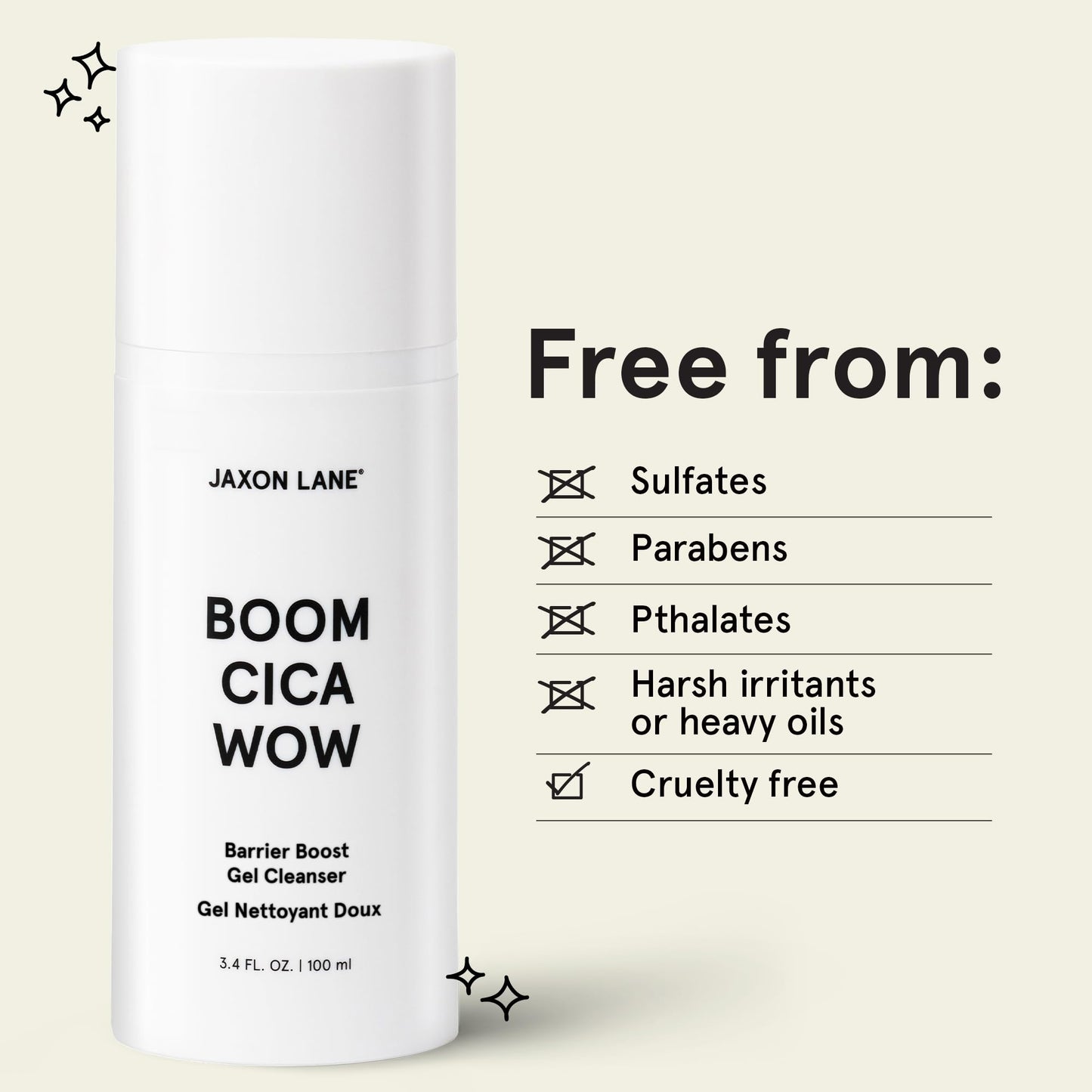 Centella Face Wash for Men Skin Care: BOOM CICA WOW Mens Face Wash Korean Barrier Boost Hydrating Gel Cleanser for Oily, Dry, Acne Prone Skin, Unisex Daily Facial Cleanser, Hyaluronic Acid & Green Tea