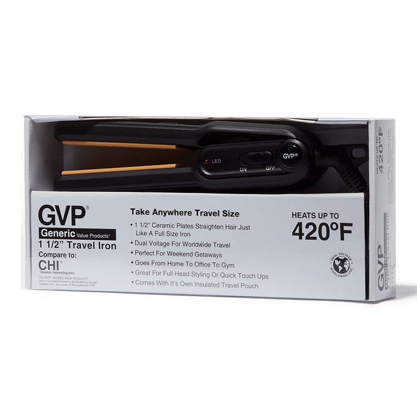 Generic Value Products Sally Beauty Mini Travel Iron Non-Rheostat