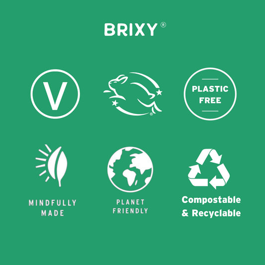 BRIXY Balancing Shampoo and Conditioner Bar Set - Controls Oil And Hydrates Strands, All Hair Types, pH Balance, Color Safe, Removes Build Up, Vegan, Plastic Free