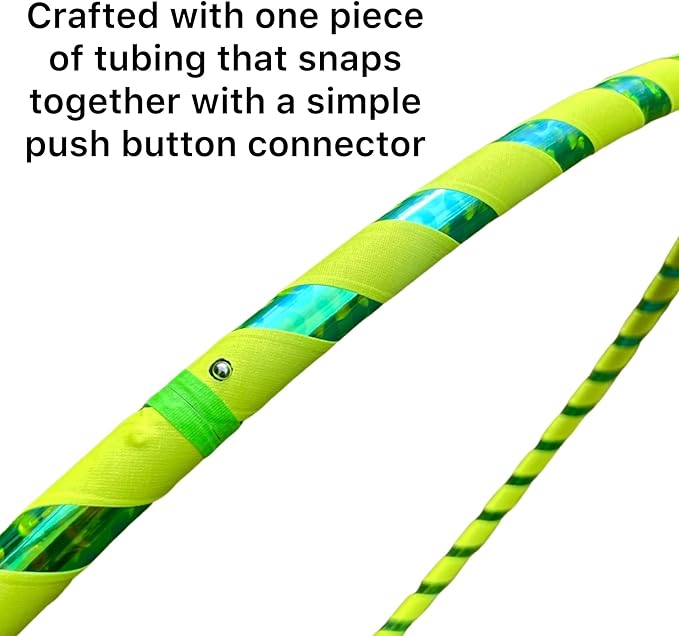 Kids Hula Hoop | Lime Green Gecko, Medium (32") | Lighter Weight Yet Sturdy