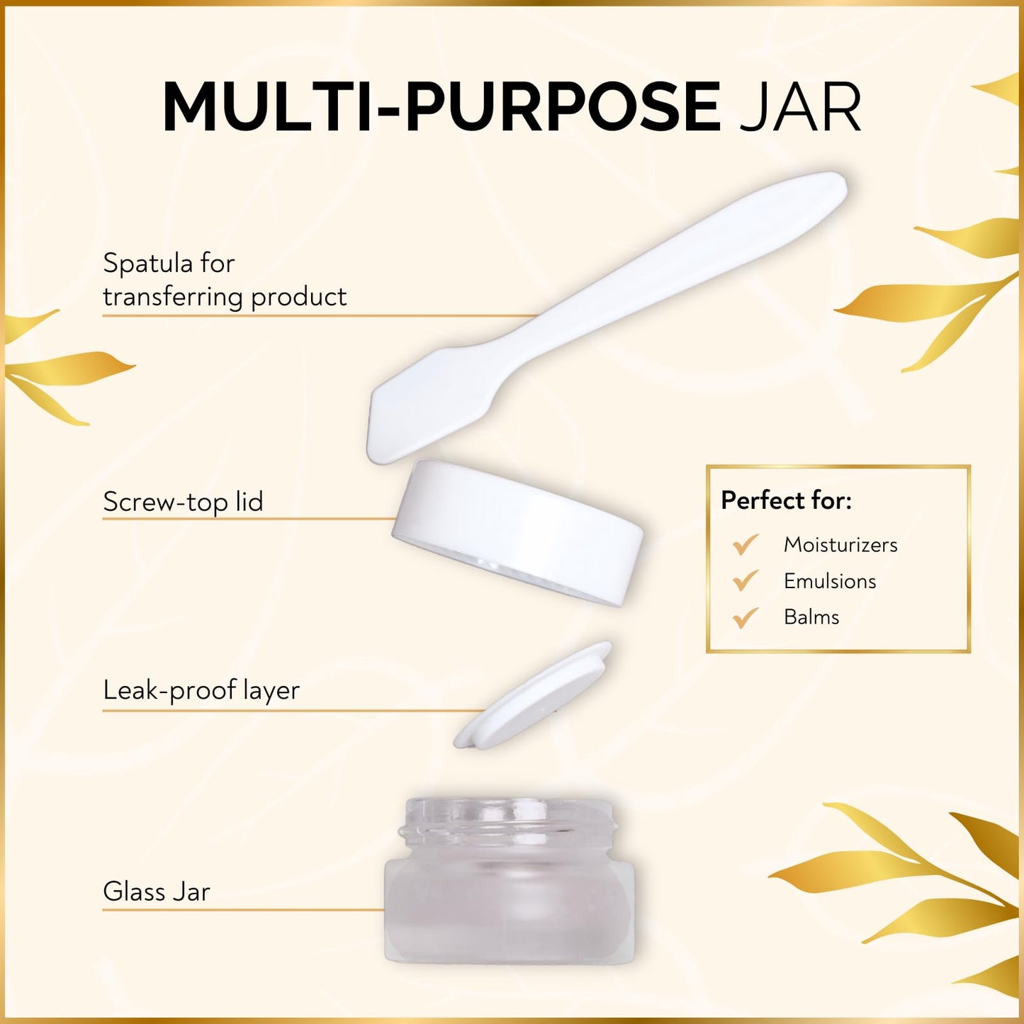 11 Piece Travel Skincare Containers Set - TSA Approved Toiletry Bag & Travel Size Toiletries Bottles - Airless Pump, Dropper Bottles & Travel Size Containers for Serums, Moisturizers, & Oils