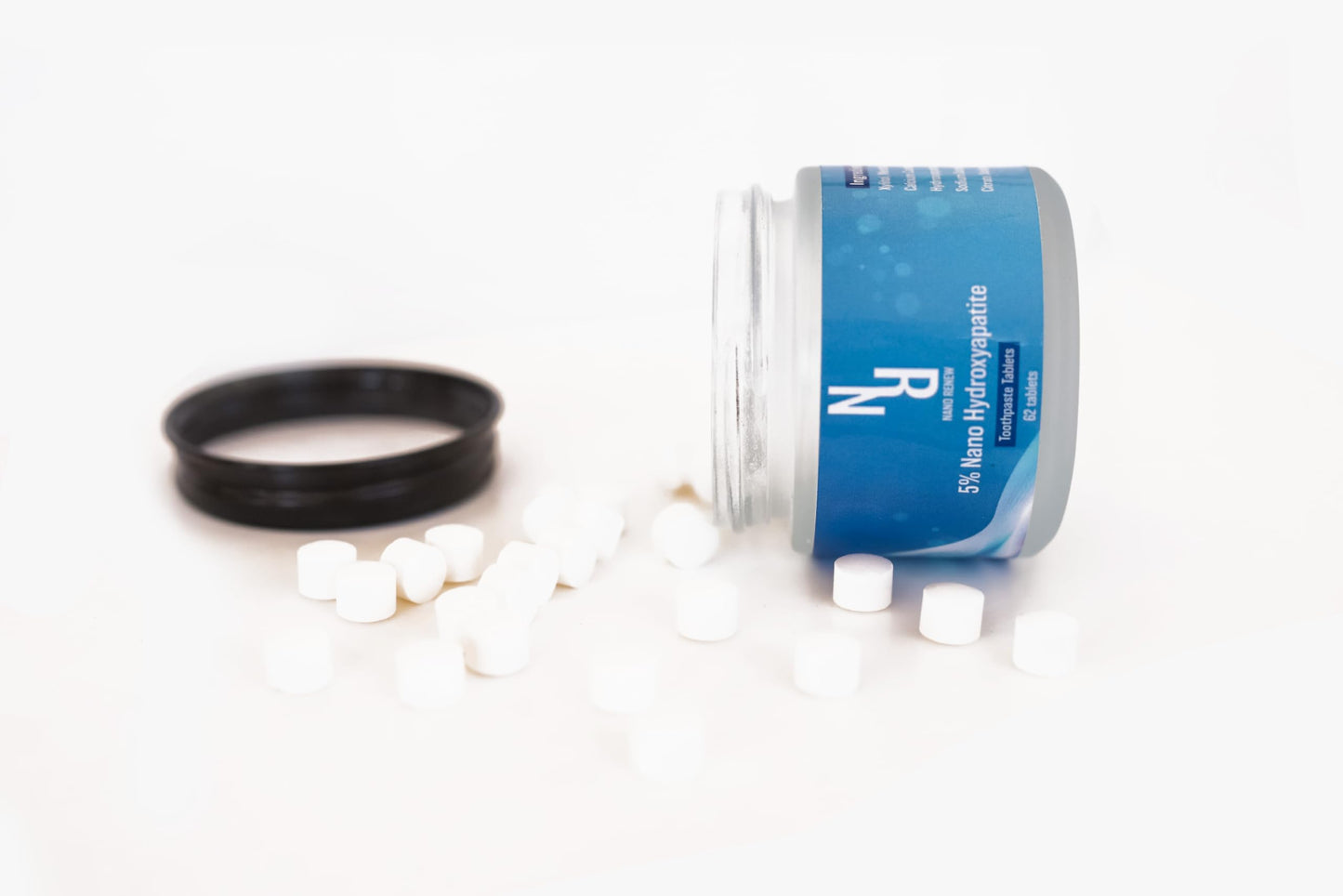 Nano Renew Hydroxyapatite Toothpaste Tablet, Natural, Fluoride & Plastic Free (62 tabs)