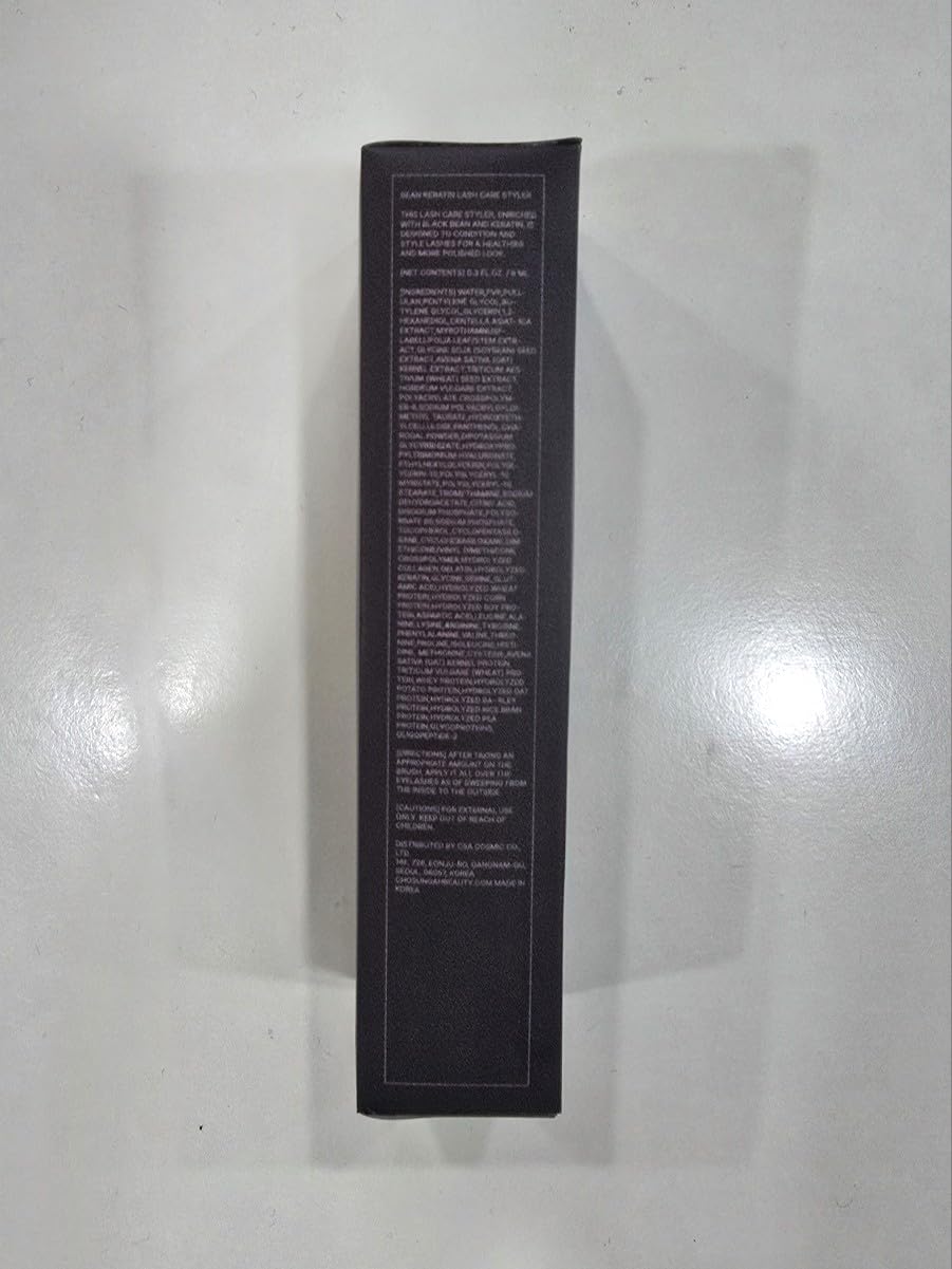 CHOSUNGAH BEAUTY Black Bean Keratin Lash Care Styler – Daytime Protein Lash Serum with Jelly Texture & Mini Brush for Daily Lash Conditioning, 0.3 Fl Oz (9ml)