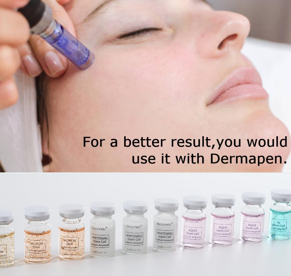 Hyaluronic Acid Serum Ampoule Set for Microneedling Skin Spa Treatment