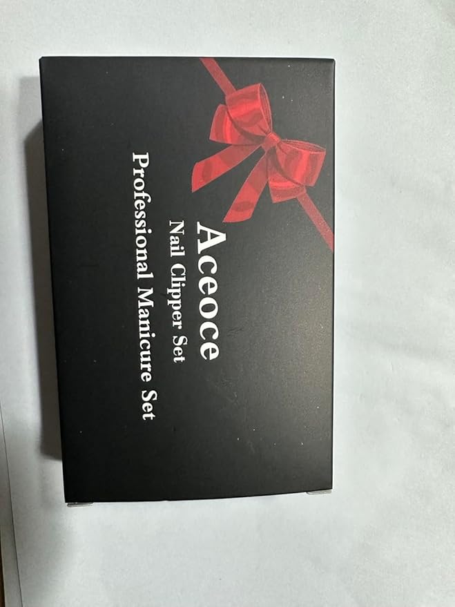 Aceoce Manicure Set Business Gifts Handheld Sized, Nail Clippers Set Tools Luxurious Manicure Set Professional Stainless Steel Nail Clippers with Travel Case for Men Women Teens Parents Colleagues