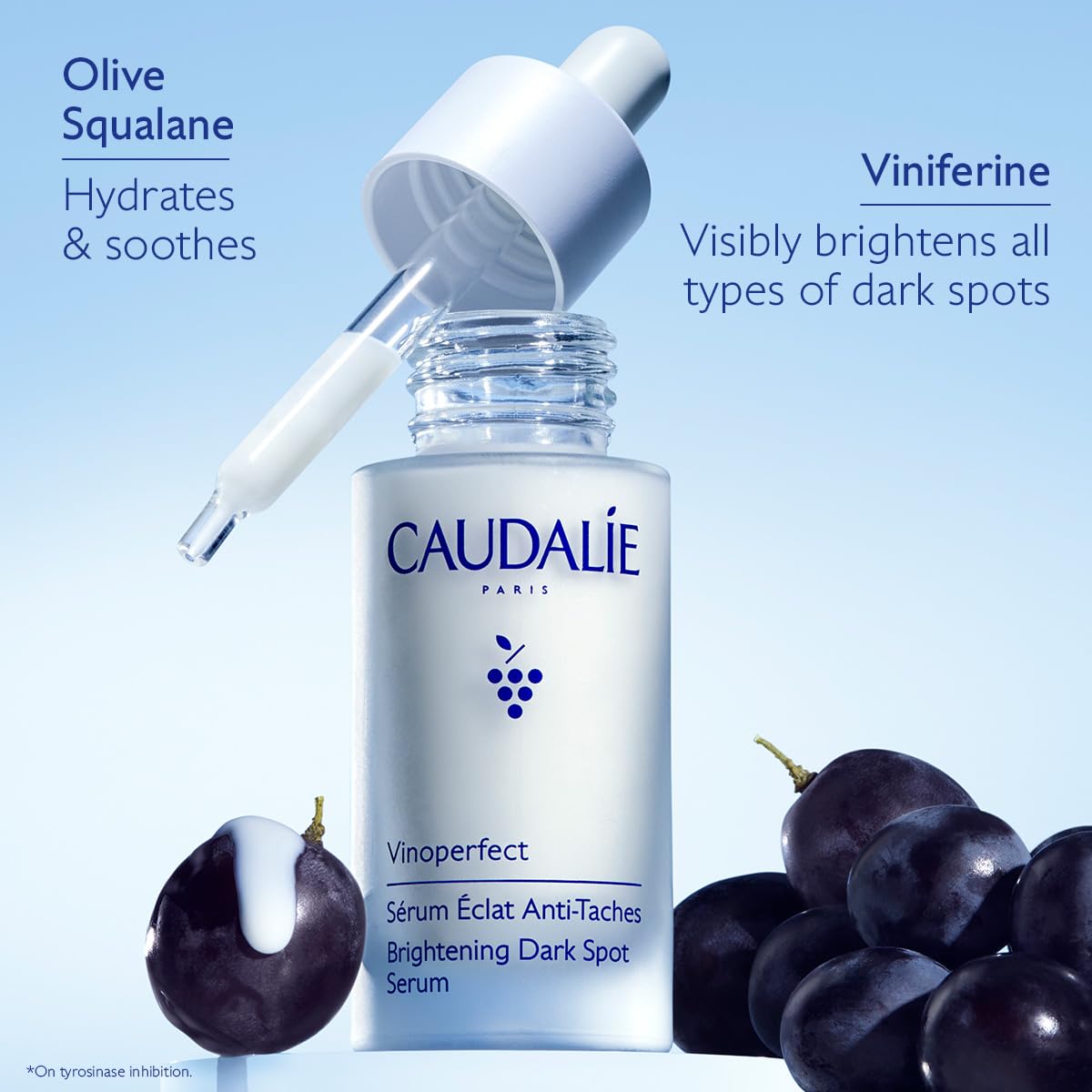 Caudalie Vinoperfect Dark Spot Brightening Serum & Vinosun Daily Mineral Sunscreen for Face, Broad Spectrum SPF 50 Lotion - Skin Care Set