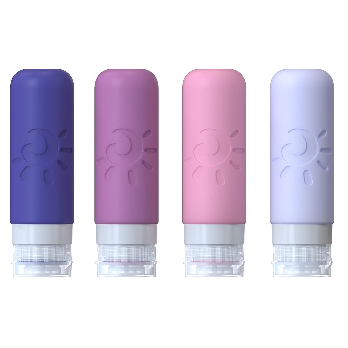 Zafit Travel Bottles for Toiletries, TSA Approved Travel Containers 3oz Leak Proof Travel Tubs Refillable Liquid Travel Accessories for Shampoo Conditioner Lotion Body Wash(Multicolored I)