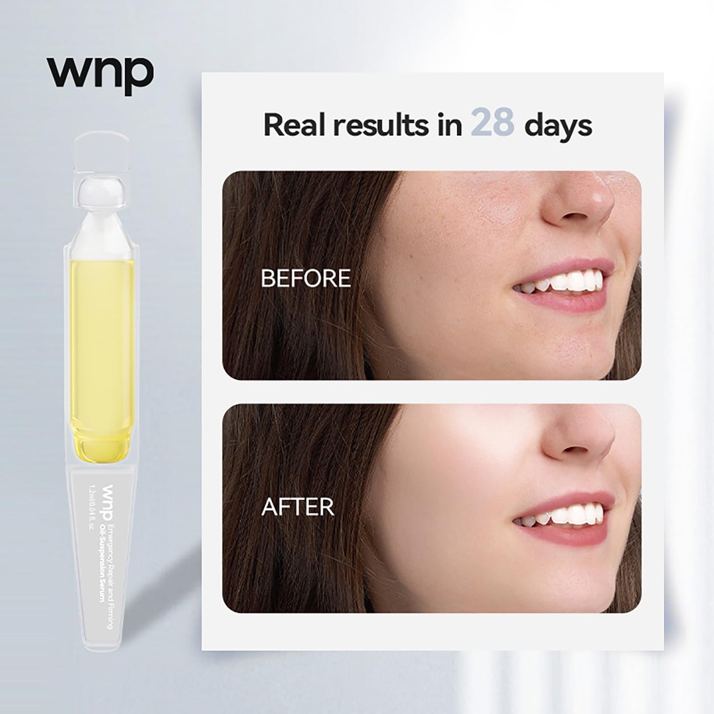 WNP collagen Serum Anti Aging,Oil-Suspension Serum|Barrier repair Firming Emergency Repair|WaterOilBalance| 4D hyaluronic acid|Single-Use Vials Skincare for Sensitiveskin((1.2ml/0.04 fl.oz.) (120ml)