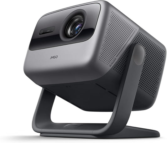 JMGO N1 Ultra 4K Triple Laser Projector, 360° Freestyle Gimbal, Blu-Ray 3D, 1900 ISO Lumen, HDR 10, Android TV 11, 10W*2 Dynaudio Speakers, Instant Keystone Correction, Smart & Portable Theater