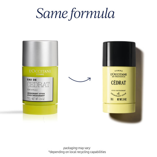 L'OCCITANE Eau De Cedrat Stick Deodorant 2.60 oz