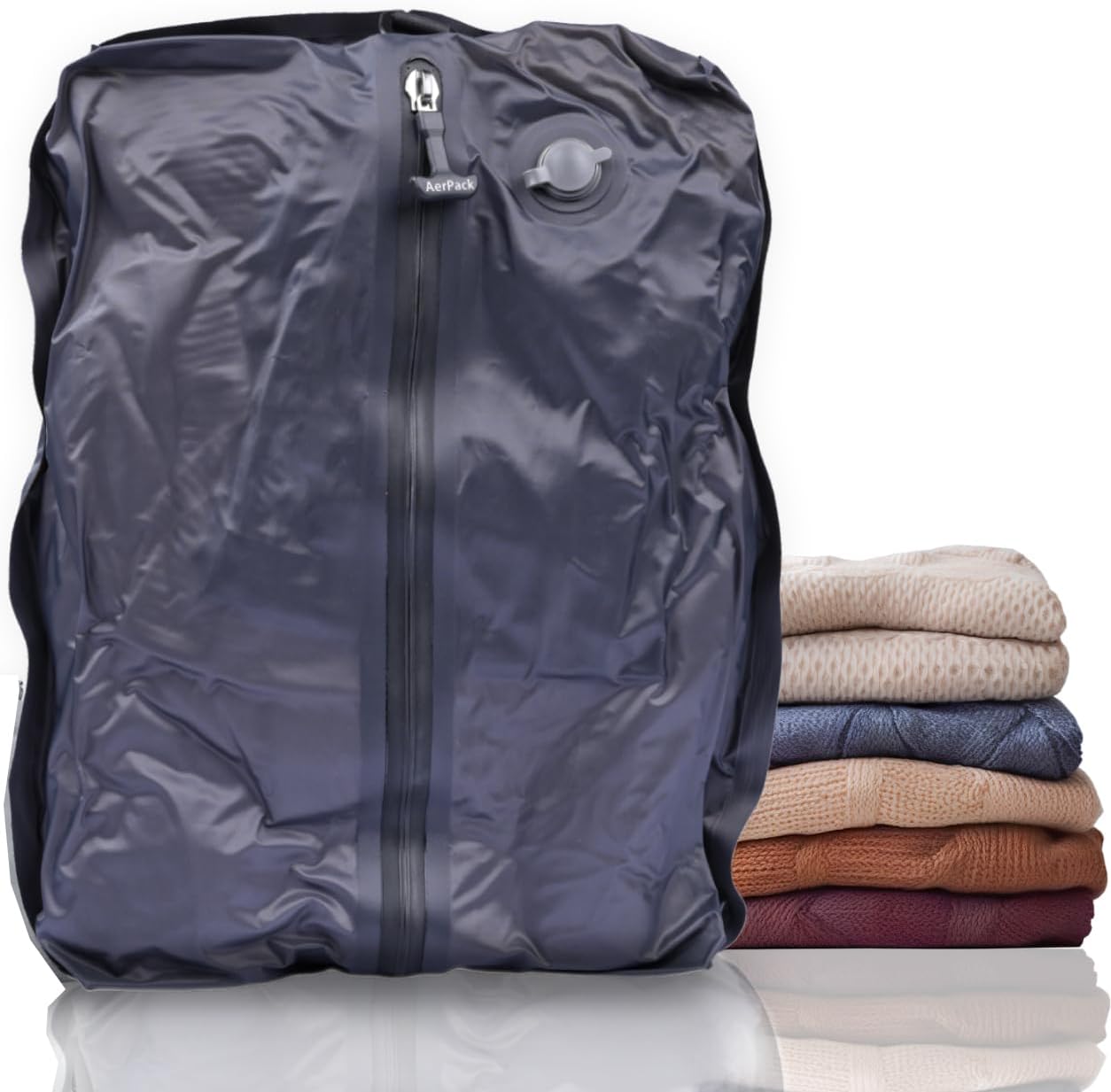 Premium Reuseable Vacuum Bags for Travel – Ideal for Efficient Packing and Space Saving in Travel Suitcase and Backpack, Space Saver Bags for Clothing (No Pump included)