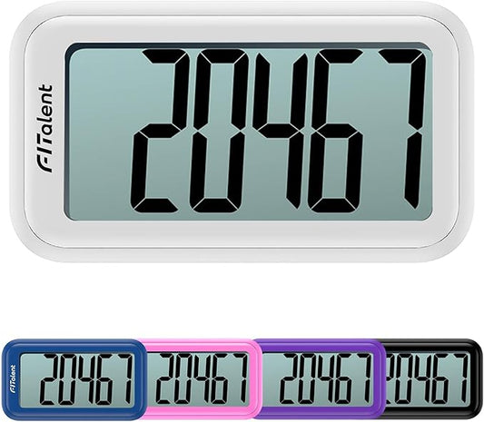 Pedometer for Walking Steps, 3D Accurate Simple Pedometer, Step Counter for Kids Men Women Seniors, Step Tracker with Clip Lanyard