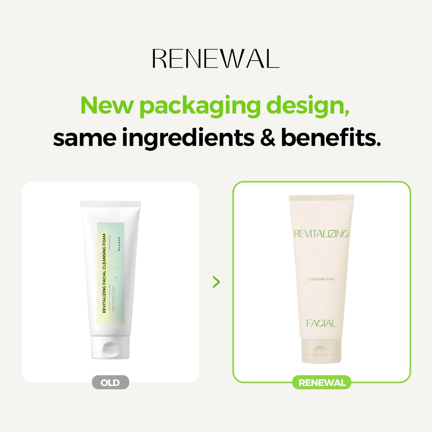 KLAVUU Revitalizing Deep Pore Care Face Wash | Hydrating Facial Cleanser for Sensitive skin with Hyaluronic Acid & Panthenol | Removes Makeup Gently | Fragrance Free - 5.07floz