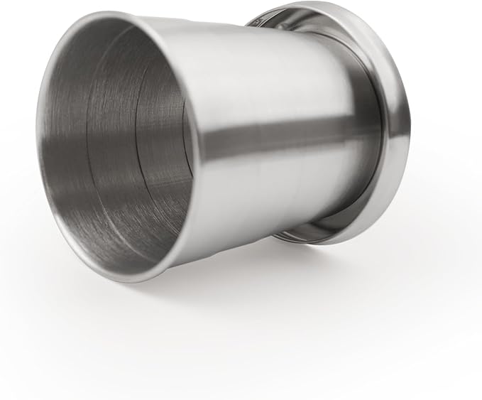 8.45oz Collapsible Travel Cup, Stainless Steel Folding Camping Cup for Hiking Picnic and other Outdoor Activities, 250ml