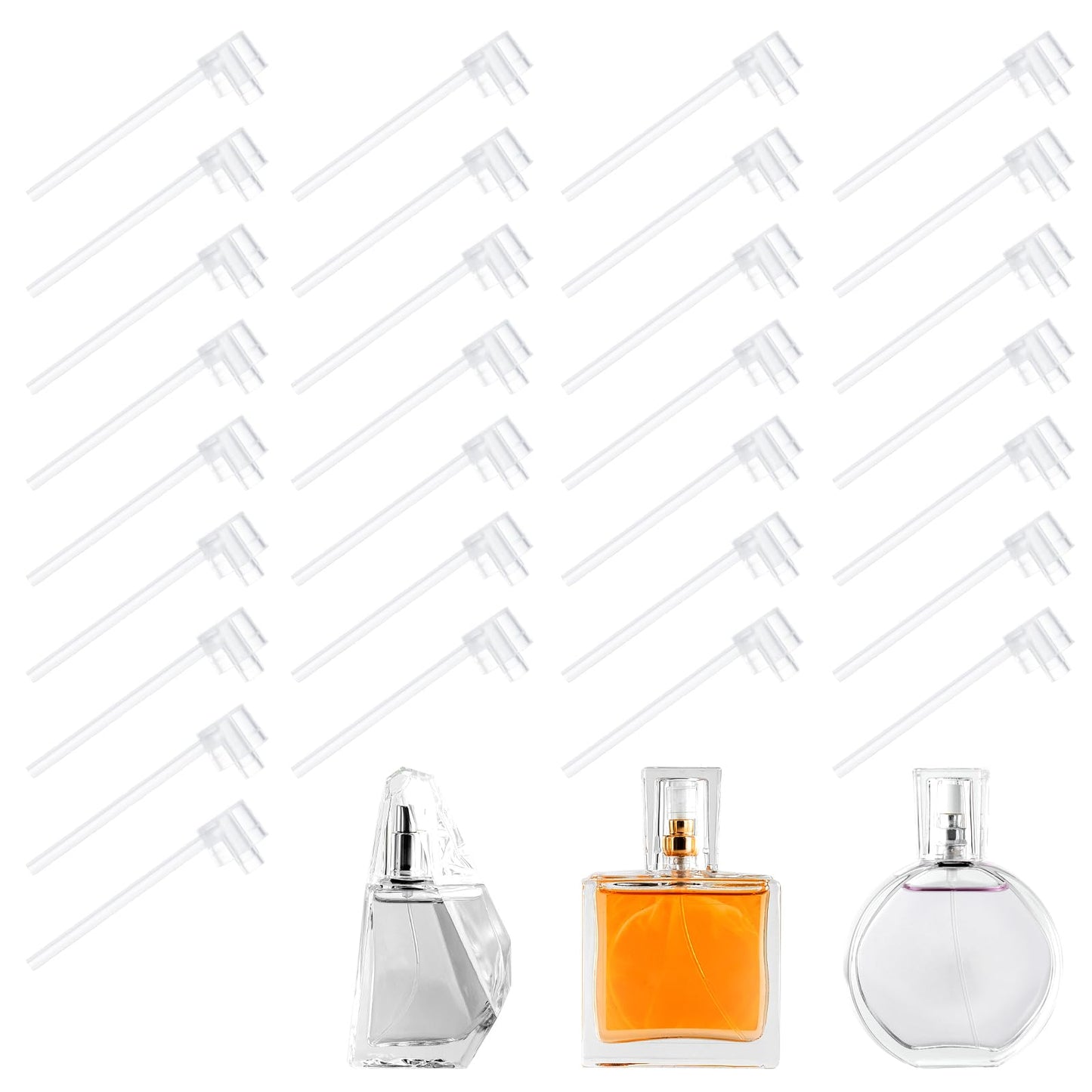 30 Pcs Perfume Refill Pumps with Leak-Proof Design, Easy-Install Dispenser Pumps Transfer Tool for Lotions Toners Conditioning Water, Mini and Practical Perfume Dispenser Pump for Travel Home Use