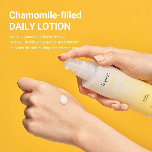 beplain Chamomile pH-Balanced Lotion | Daily Moisturizer with Ceramide and Chamomoile extract for all skin types for face | Hydrating | Fragrance Free | Korean Skin care (5.07 fl oz / 150ml)