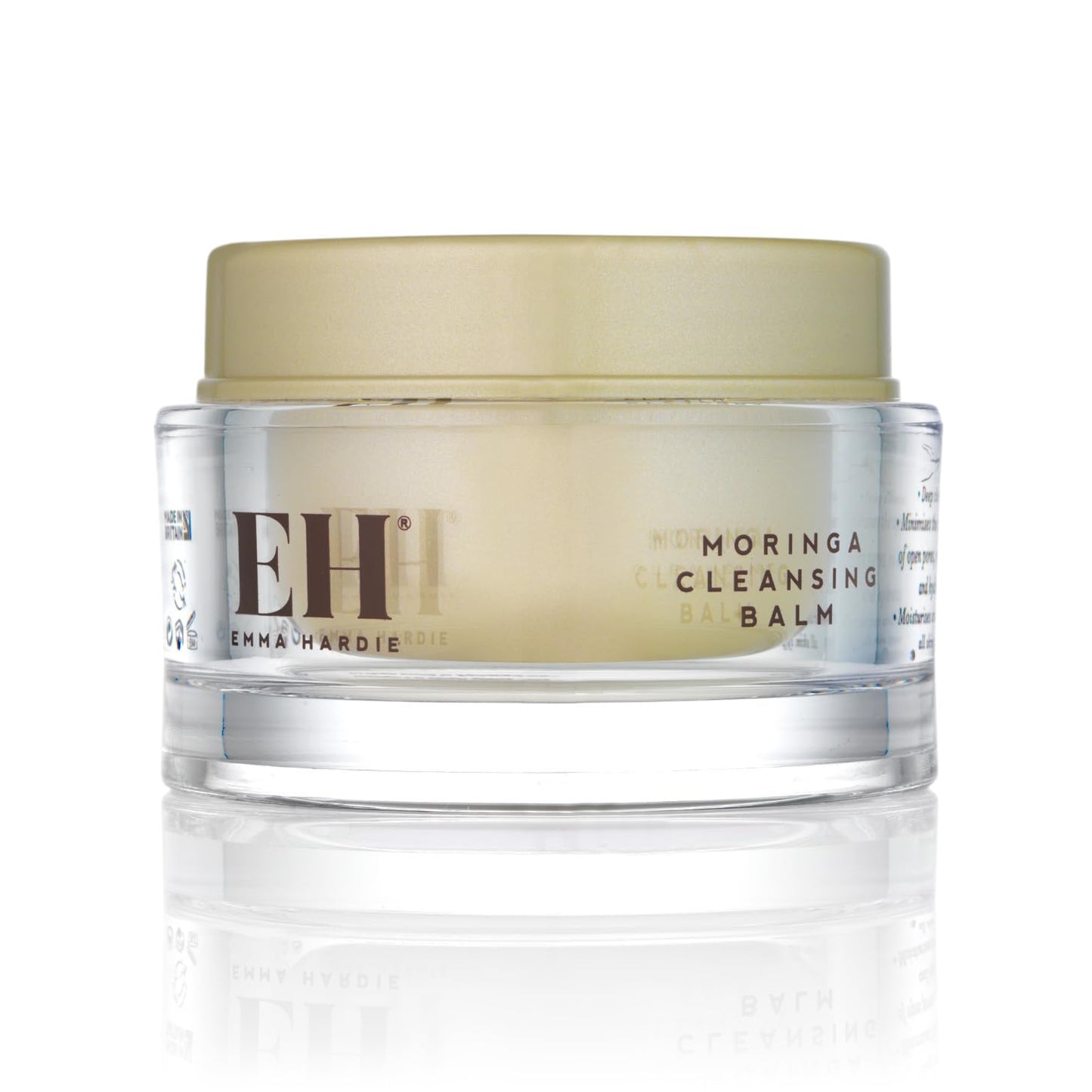 Emma Hardie Starter Kit: Travel Size 50ml Moringa Cleansing Balm, Travel Size 15ml Midas Touch Revitalising Cream & Professional Cleansing Cloth, Packed in a Cosmetic Bag, Natural & Cruelty Free